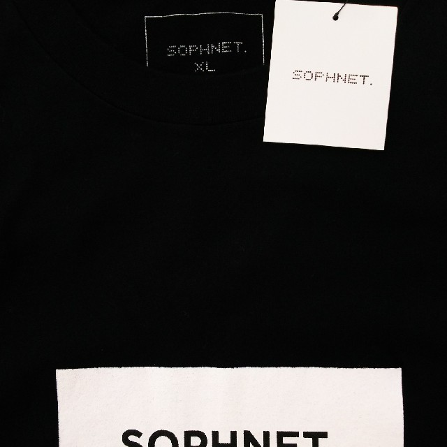 SOPHNET.(ソフネット)の【新品未使用】SOPHNET. BOXロゴTシャツ黒XLサイズ メンズのトップス(Tシャツ/カットソー(半袖/袖なし))の商品写真