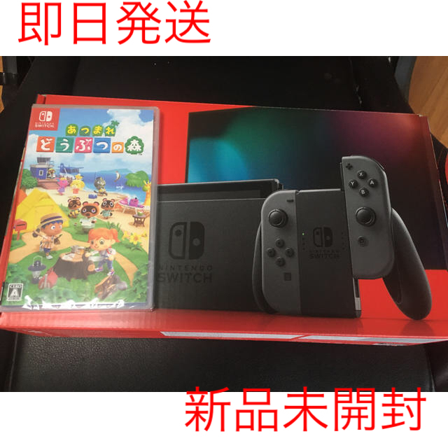 Nintendo Switch - 新品 即日発送  スイッチ グレー　セット switch あつまれどうぶつの森