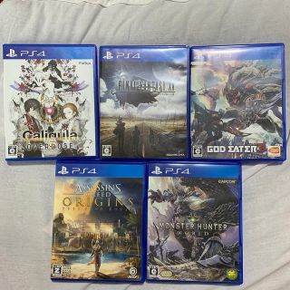 プレイステーション4(PlayStation4)のPS4 ゲームソフト　5本セット(家庭用ゲームソフト)