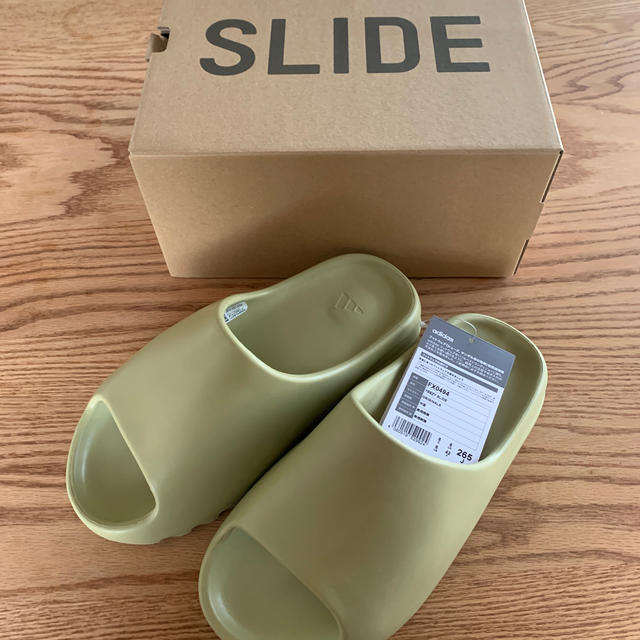 adidas YEEZY slide glow green 26.5 新品未使用