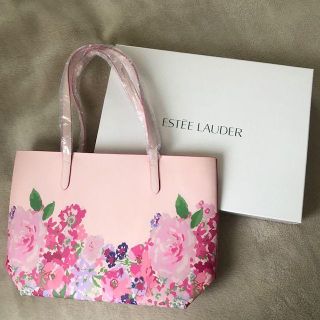 エスティローダー(Estee Lauder)の■エスティローダー母の日フラワープリントトートバッグ■Happyピンク★(トートバッグ)