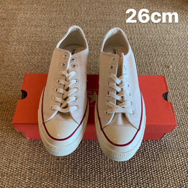 即発送 26cm CONVERSE CT70 オフホワイト - スニーカー