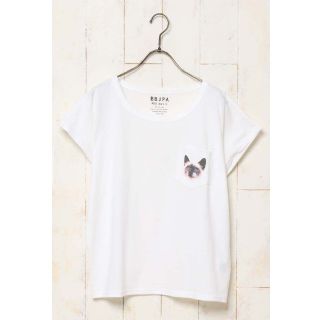 ブルーブルーエ(Bleu Bleuet)の新品★シャム猫Tシャツ(Tシャツ(半袖/袖なし))