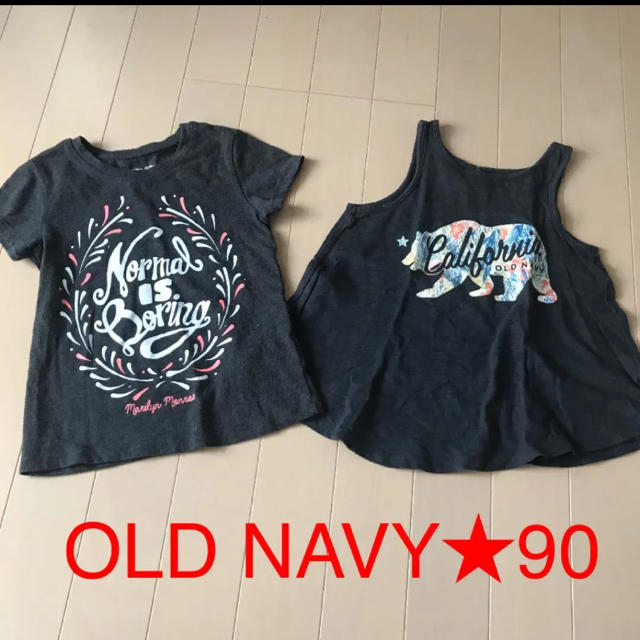 Old Navy(オールドネイビー)のオールドネイビー　90.95 半袖　トップス キッズ/ベビー/マタニティのキッズ服女の子用(90cm~)(Tシャツ/カットソー)の商品写真