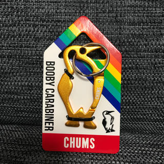 チャムス(CHUMS)の新品 チャムス ブービー カラビナ キーリング キーホルダー イエロー(キーホルダー)