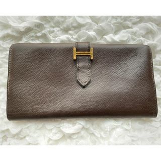 エルメス(Hermes)の【再再再値下げ‼︎】正規品  エルメス ベアン 長財布 三つ折り(財布)