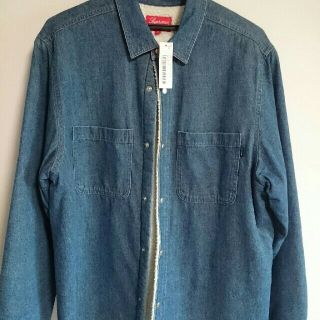 シュプリーム(Supreme)のMサイズ supreme Sherpa lined denim shirt(Gジャン/デニムジャケット)