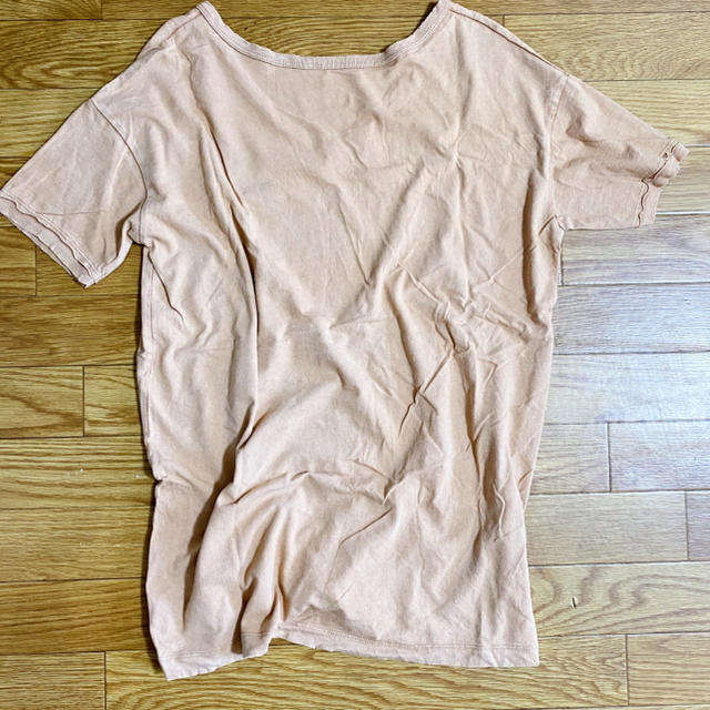 Ron Herman(ロンハーマン)のアメリカ購入ルーズTシャツ　ベージュピンク レディースのトップス(Tシャツ(半袖/袖なし))の商品写真