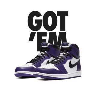 ナイキ(NIKE)のNIKE AIR JORDAN 1 RETRO PURPLE パープル(スニーカー)