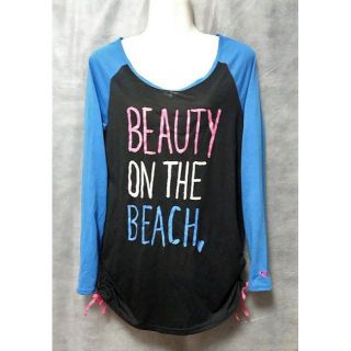 ロキシー(Roxy)のロキシー lifes a beach ビーチウェア Tシャツ カットソー(マリン/スイミング)