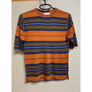 ビューティアンドユースユナイテッドアローズ(BEAUTY&YOUTH UNITED ARROWS)のユナイテッドアローズ　半袖Tシャツ　ボーダー　オレンジ(Tシャツ(半袖/袖なし))