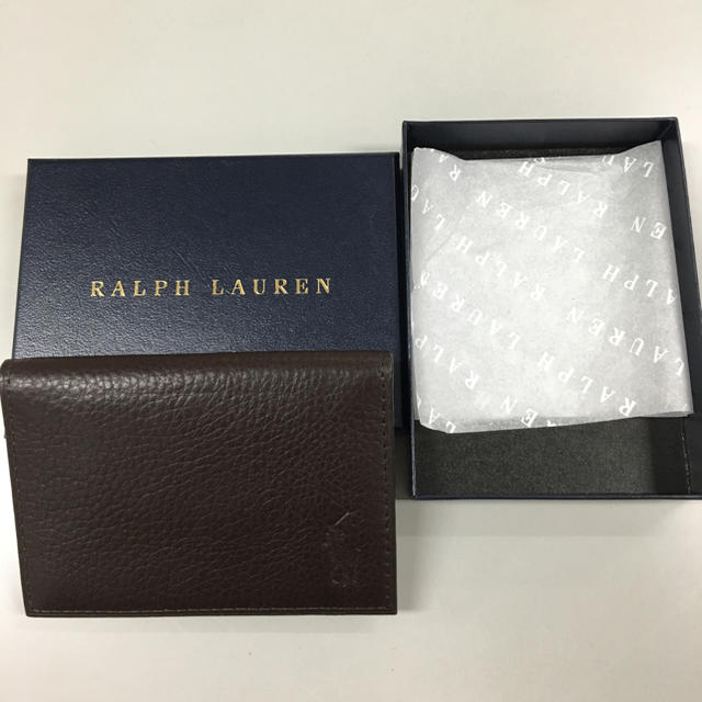 Ralph Lauren(ラルフローレン)のラルフローレン 定期入れ 茶色♡♡ メンズのファッション小物(名刺入れ/定期入れ)の商品写真