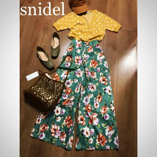 スナイデル(SNIDEL)の☆snidel☆スナイデル  ドット柄半袖ニットカーディガン(カットソー(半袖/袖なし))