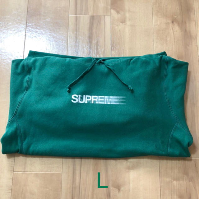 メンズsupreme motion logo L light pine