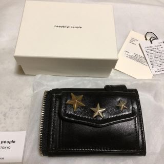 beautiful people - 青山店限定ライダースプチウォレット 星ドット beautiful people - 青山店限定ライダースプチウォレット 星ドット