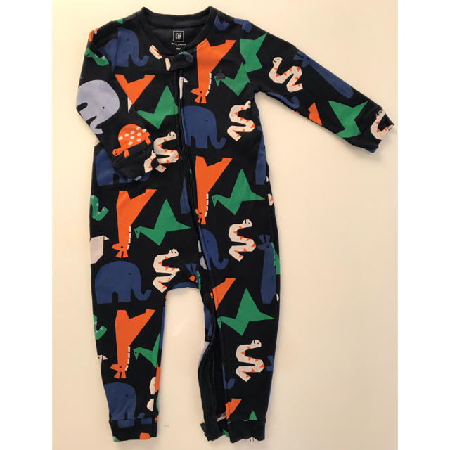 GAP(ギャップ)のGAP baby 長袖ロンパース 90cm キッズ/ベビー/マタニティのベビー服(~85cm)(カバーオール)の商品写真