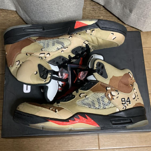 レシート有り　15AW SUPREME AIR JORDAN 5  US11