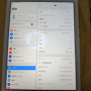 アイパッド(iPad)のiPad Air2 64GB cellular　ドコモ版(タブレット)
