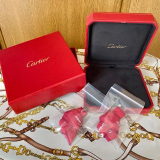 カルティエ(Cartier)のカルティエ　ネックレス　ケース　ジュエリー　ボックス　箱　リボン(ネックレス)