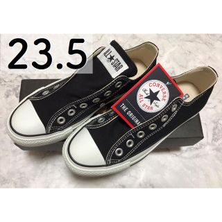 コンバース(CONVERSE)のコンバース オールスター スリッポン ブラック ローカット 23.5(スニーカー)