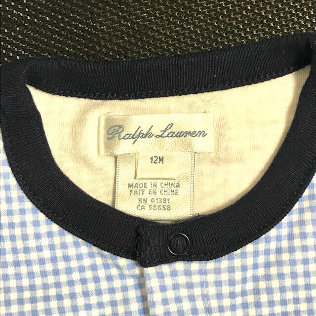 Ralph Lauren(ラルフローレン)のラルフローレン　ベビー　ベアプリント　ロンパース　美品　未使用　12M キッズ/ベビー/マタニティのベビー服(~85cm)(ロンパース)の商品写真
