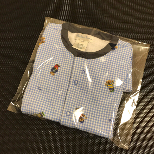 Ralph Lauren(ラルフローレン)のラルフローレン　ベビー　ベアプリント　ロンパース　美品　未使用　12M キッズ/ベビー/マタニティのベビー服(~85cm)(ロンパース)の商品写真