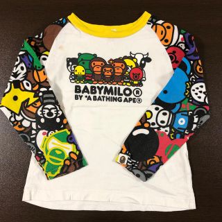 アベイシングエイプ(A BATHING APE)のbape kids 110cm ロンT 長袖Tシャツ Milo ベイプキッズ(Tシャツ/カットソー)