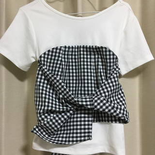 ムルーア(MURUA)のビスチェドッキングTシャツ(Tシャツ(半袖/袖なし))