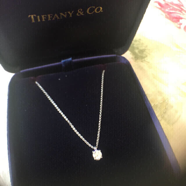 Tiffany & Co. - 専用ティファニー ソリティア ダイヤ ネックレス 0.32