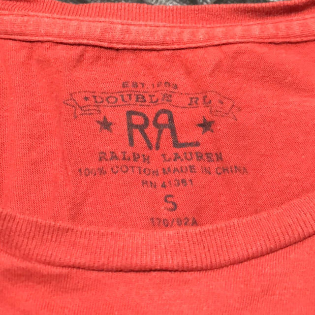 RRL(ダブルアールエル)のネイビー様専用　RRL ビックロゴTシャツ　レッド　 メンズのトップス(Tシャツ/カットソー(半袖/袖なし))の商品写真