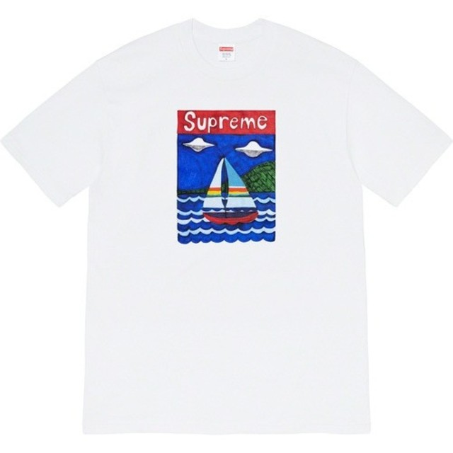 WhiteSIZESupreme sailboat tee　シュプリームＴシャツ