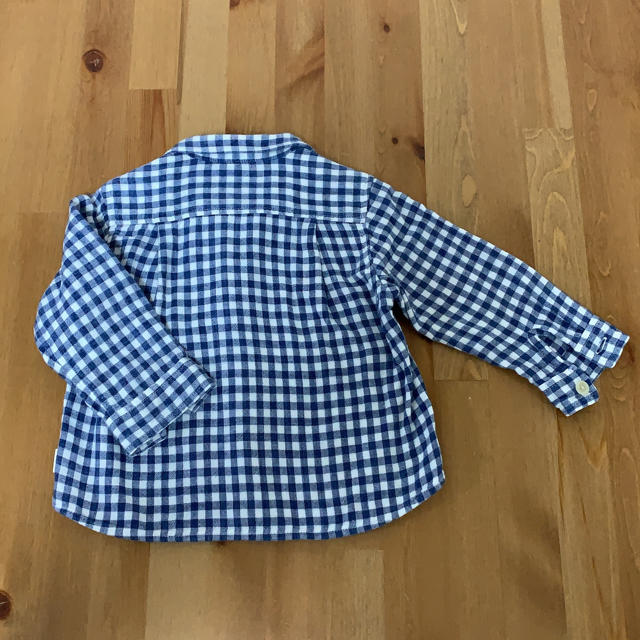 mikihouse(ミキハウス)のミキハウス　チェックシャツ キッズ/ベビー/マタニティのベビー服(~85cm)(シャツ/カットソー)の商品写真