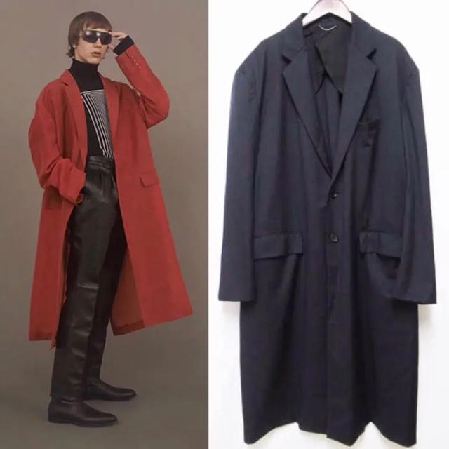 JOHN LAWRENCE SULLIVAN(ジョンローレンスサリバン)のジョンローレンスサリバン 16ss ビッグシルエットチェスターコート 36 メンズのジャケット/アウター(チェスターコート)の商品写真