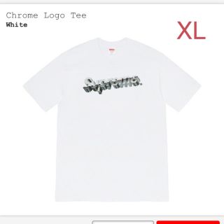 シュプリーム(Supreme)のsupreme chrome logo tee white XL(Tシャツ/カットソー(半袖/袖なし))