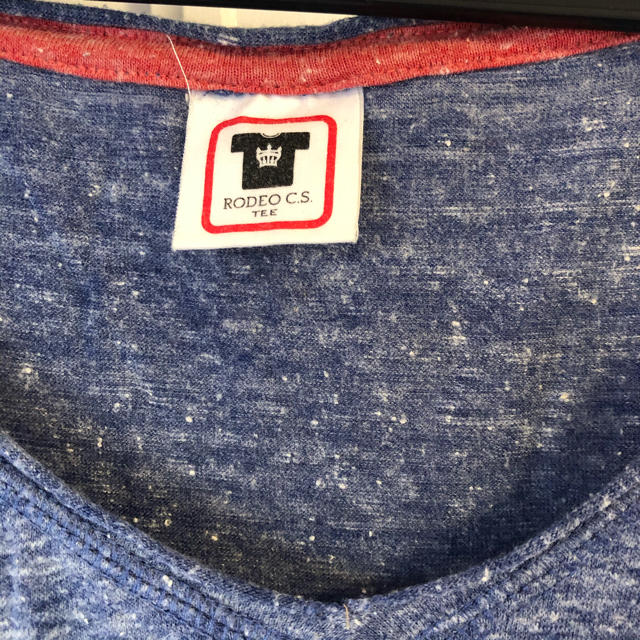 RODEO CROWNS(ロデオクラウンズ)のロデオクラウンズ  Tシャツ　ブルー レディースのトップス(Tシャツ(半袖/袖なし))の商品写真