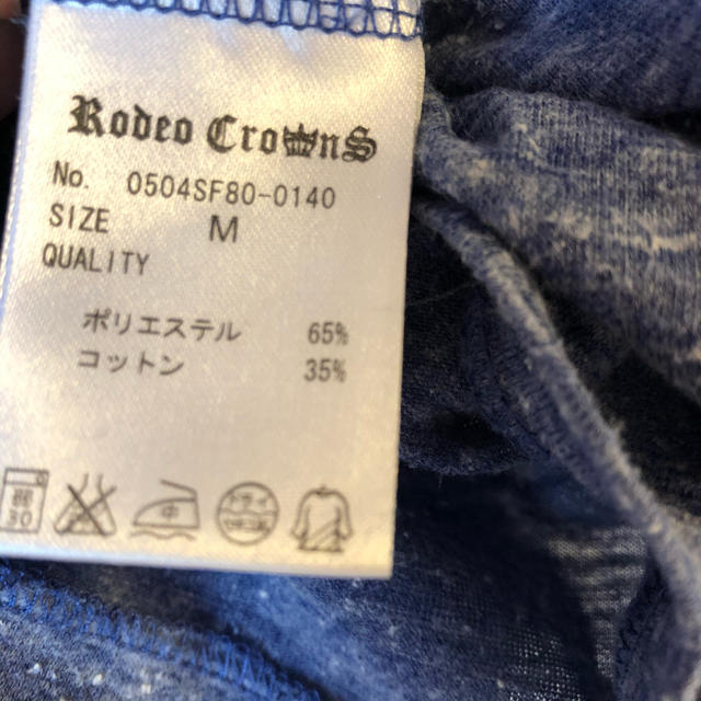 RODEO CROWNS(ロデオクラウンズ)のロデオクラウンズ  Tシャツ　ブルー レディースのトップス(Tシャツ(半袖/袖なし))の商品写真