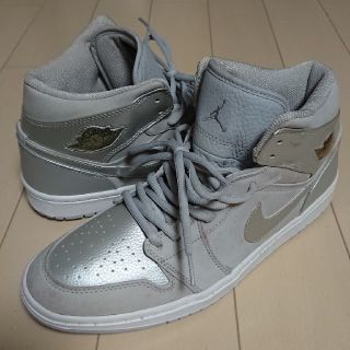 ナイキ(NIKE)の2001年製NIKEシリアルナンバー入りジョーダン1ミッドナイキヴィンテージ(スニーカー)