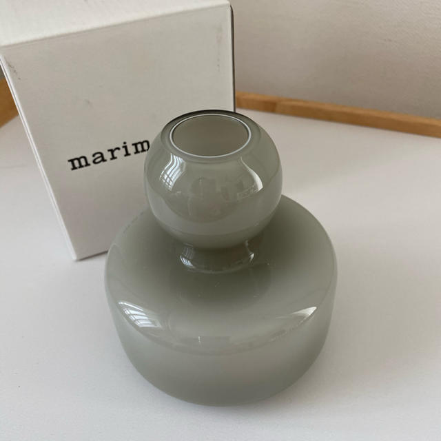 marimekko(マリメッコ)のマリメッコ　花瓶　グレー インテリア/住まい/日用品のインテリア小物(花瓶)の商品写真