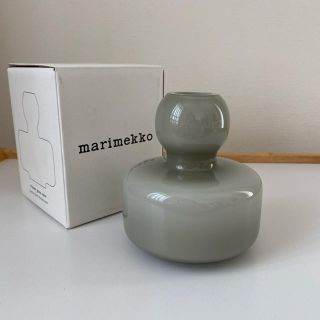 マリメッコ(marimekko)のマリメッコ　花瓶　グレー(花瓶)