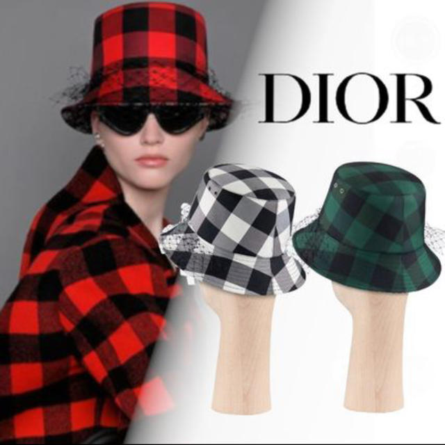 Christian Dior - DIOR クリスチャンディオール ボブハット レース チェックの通販 by リラックスジャスミン's