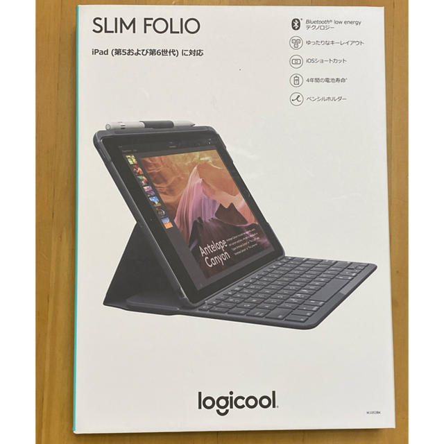 SLIM FOLIO iPad 第5世代 第6世代 ロジクール ik1053BK スマホ/家電/カメラのスマホアクセサリー(iPadケース)の商品写真