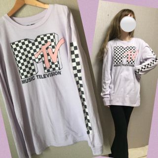 パナマボーイ(PANAMA BOY)の値下げ➹ 古着 MTV ロゴ プリント ロンT メンズサイズ 企業ロゴ (Tシャツ/カットソー(七分/長袖))