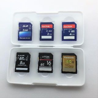 SDカード6枚+収納ケース　用途に応じて使い分け提案。送料無料!!(その他)