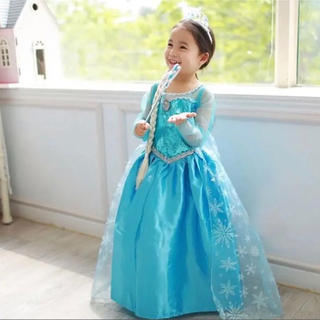 ディズニー(Disney)のエルサ　ドレス　プリンセスドレス　アナ雪　衣装　コスプレ(ドレス/フォーマル)