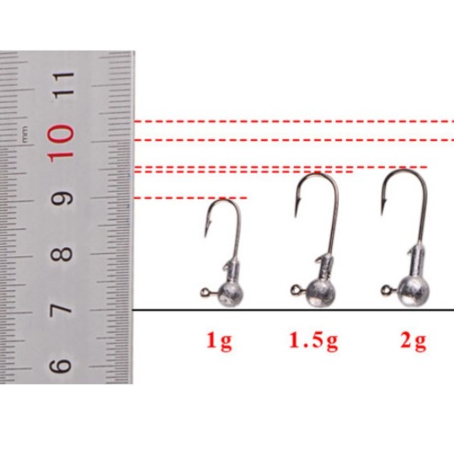 アジング　メバリング専科　ジグヘッド20本セット　2.0g 複数ご購入でお徳に! スポーツ/アウトドアのフィッシング(ルアー用品)の商品写真