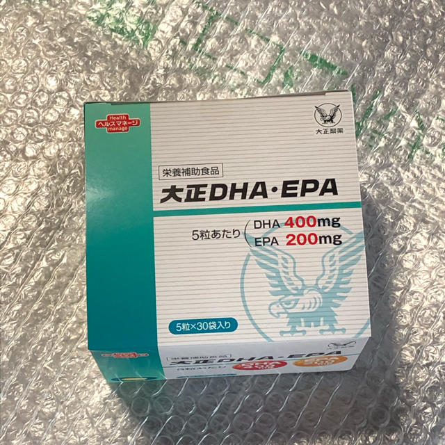 大正製薬(タイショウセイヤク)の新品未開封　大正製薬 大正DHA・EPA 5粒入30袋　1箱　 食品/飲料/酒の健康食品(ビタミン)の商品写真