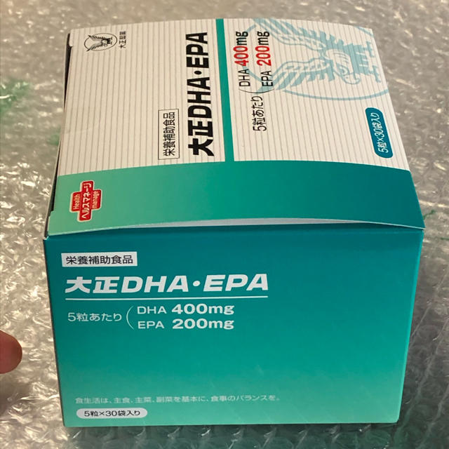 大正製薬(タイショウセイヤク)の新品未開封　大正製薬 大正DHA・EPA 5粒入30袋　1箱　 食品/飲料/酒の健康食品(ビタミン)の商品写真