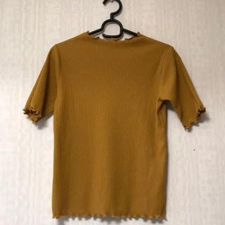 ジャンルーカジョルダーノ(Gianluca Giordano)の最終値下げ【即購入可】メロウ フリル リブ ハイネック(Tシャツ(半袖/袖なし))