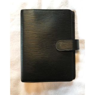 ルイヴィトン(LOUIS VUITTON)のルイ ヴィトン 黒 エピ 手帳カバー USED(手帳)