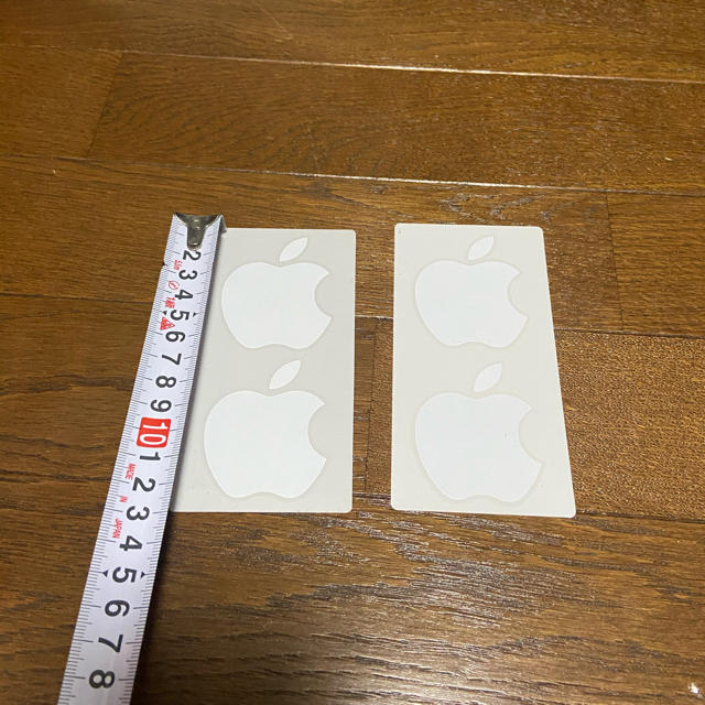 Apple(アップル)のapple ステッカー 4つセット ハンドメイドの文具/ステーショナリー(しおり/ステッカー)の商品写真